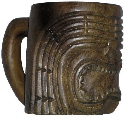 Slii Woods Monkeypod Tiki mug